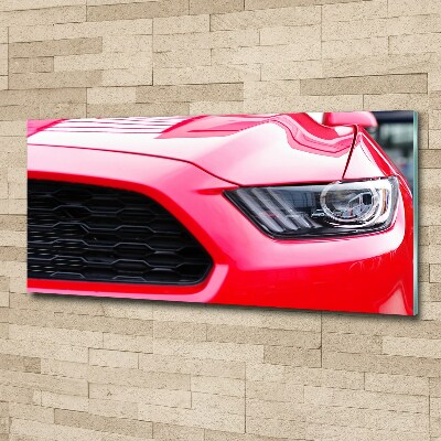 Bild auf Acrylglas Roter Mustang