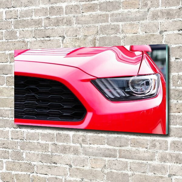 Bild auf Acrylglas Roter Mustang