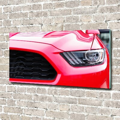 Bild auf Acrylglas Roter Mustang