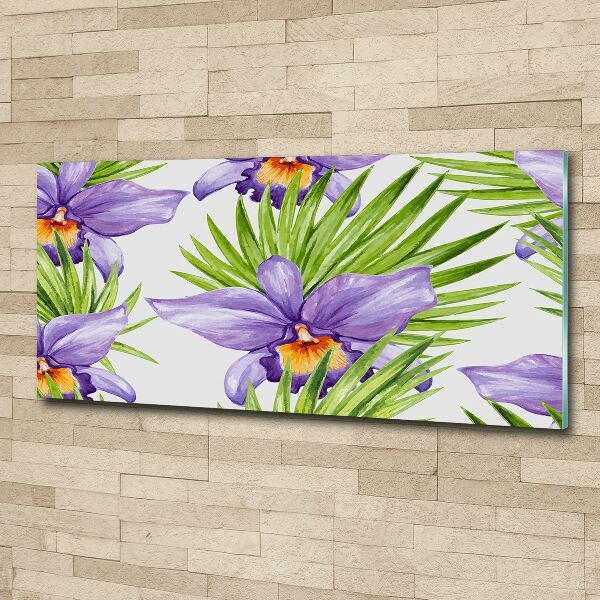 Acrylbild Fotodruck Orchidee
