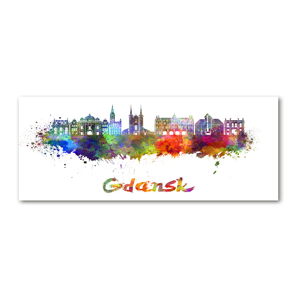 Acrylglas-Druck Farbenfrohes Danzig