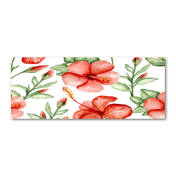 Acrylbild Fotodruck Tropische Blumen