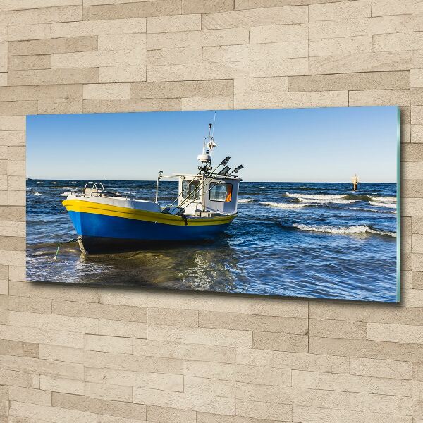 Acrylglas-Druck Ein Kutter auf See