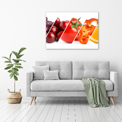 Acrylbild Fotodruck Obst und Gemüse