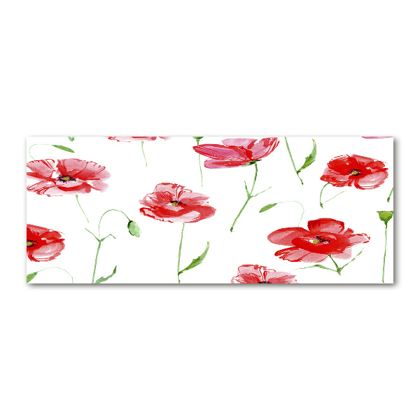 Foto auf Acryl Mohnblumen