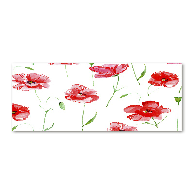 Foto auf Acryl Mohnblumen