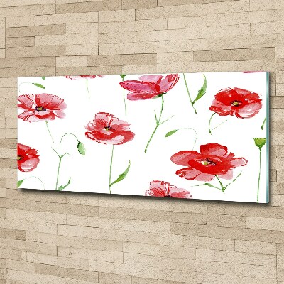 Foto auf Acryl Mohnblumen