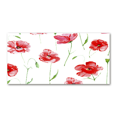 Foto auf Acryl Mohnblumen