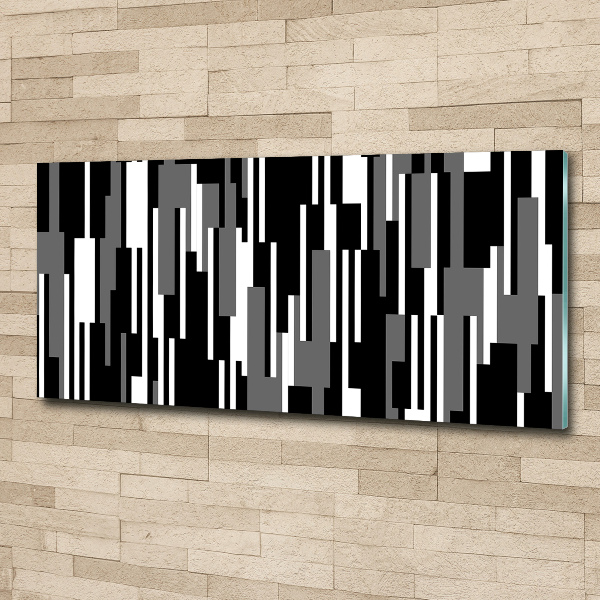 Acrylglas-Druck Schwarze und weiße Linien