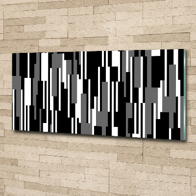 Acrylglas-Druck Schwarze und weiße Linien