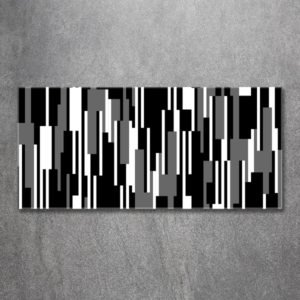 Acrylglas-Druck Schwarze und weiße Linien