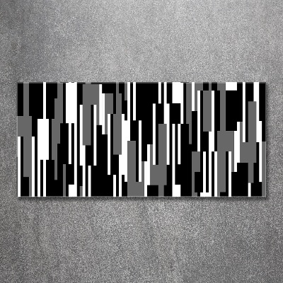 Acrylglas-Druck Schwarze und weiße Linien