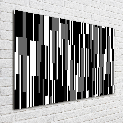 Acrylglas-Druck Schwarze und weiße Linien