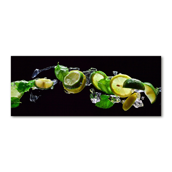 Acrylglas-Druck Limette und Zitrone