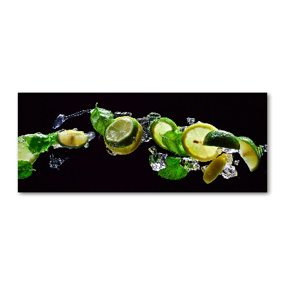 Acrylglas-Druck Limette und Zitrone