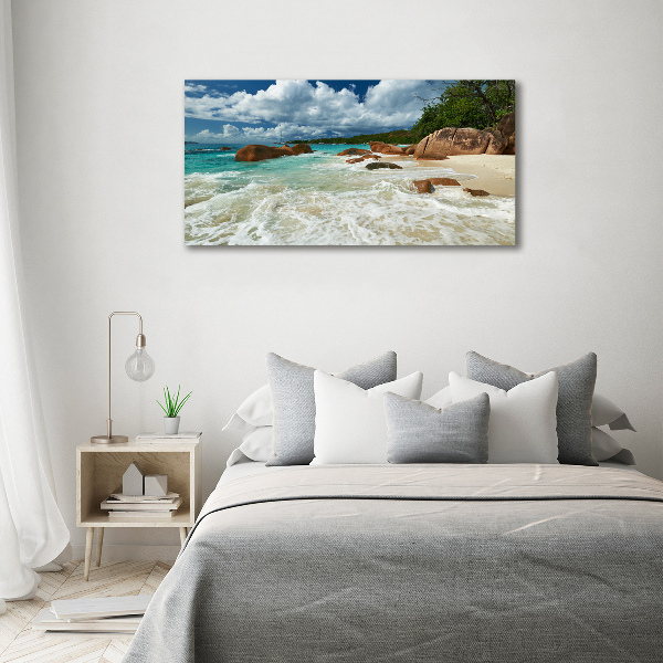 Bild auf Acrylglas Strand der Seychellen