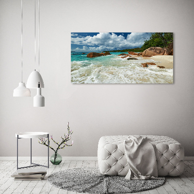 Bild auf Acrylglas Strand der Seychellen