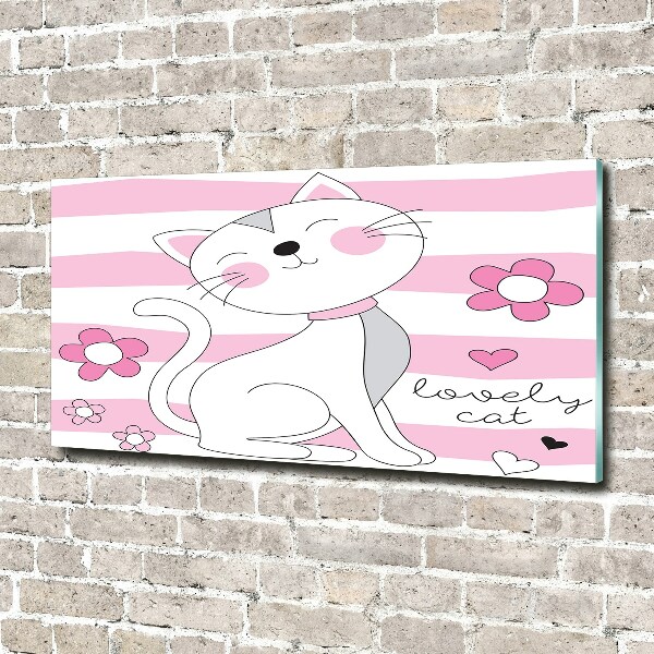 Acrylglas-Druck Weiße Katze