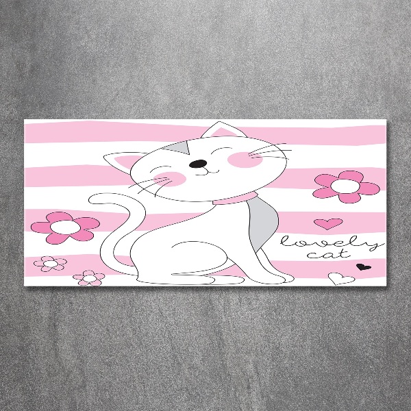 Acrylglas-Druck Weiße Katze