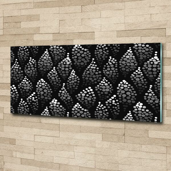 Acrylglas-Druck Schwarze und weiße Punkte