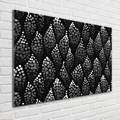 Acrylglas-Druck Schwarze und weiße Punkte