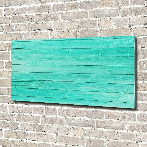 Foto auf Acryl Grüne Bretter