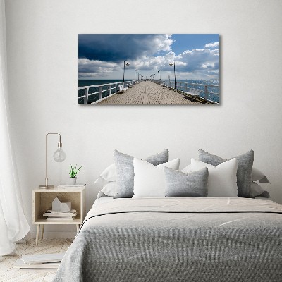 Acrylbild Fotodruck Pier in Orłowo