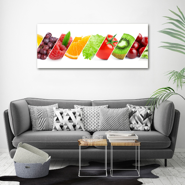 Acrylbild Fotodruck Obst und Gemüse