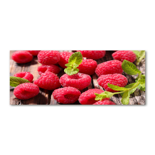 Acrylglas-Druck Himbeeren