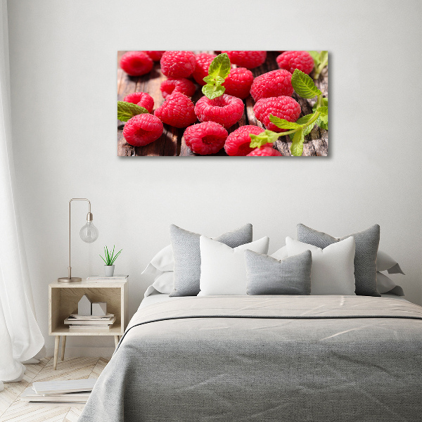 Acrylglas-Druck Himbeeren
