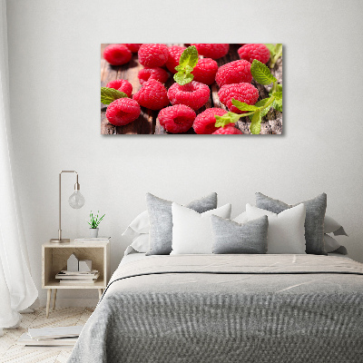 Acrylglas-Druck Himbeeren