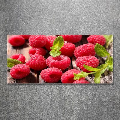 Acrylglas-Druck Himbeeren