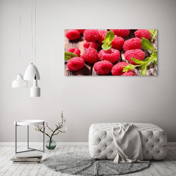 Acrylglas-Druck Himbeeren