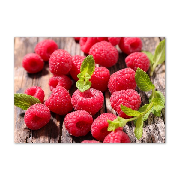 Acrylglas-Druck Himbeeren