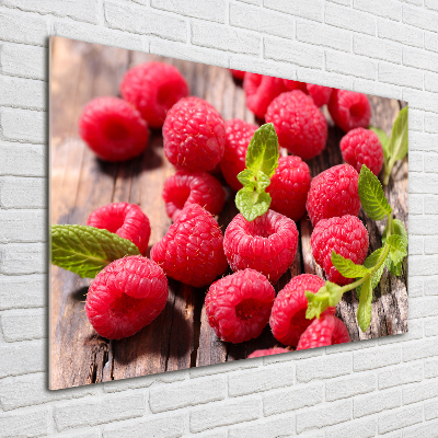 Acrylglas-Druck Himbeeren
