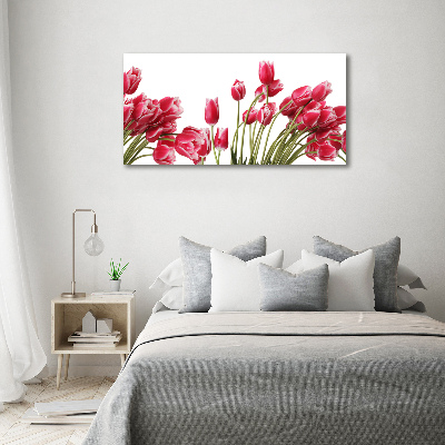 Acrylbild Fotodruck Rote Tulpen