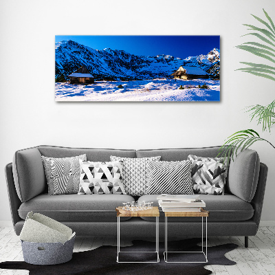 Bild auf Acrylglas Häuser in der Tatra