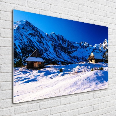 Bild auf Acrylglas Häuser in der Tatra