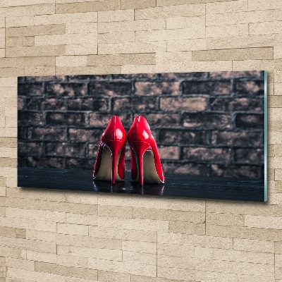 Foto auf Acryl Rote High Heels