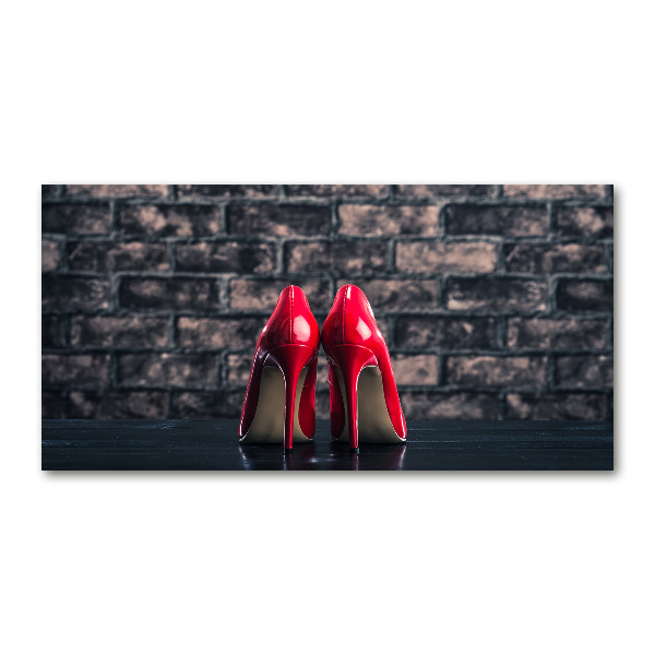 Foto auf Acryl Rote High Heels