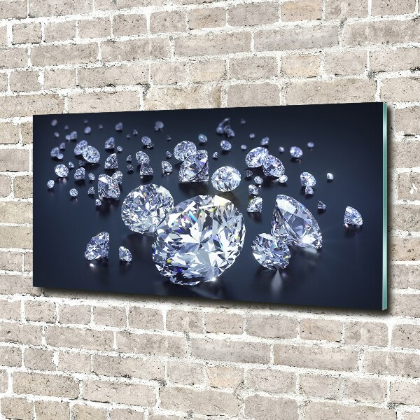 Acrylbild Fotodruck Diamanten
