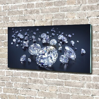 Acrylbild Fotodruck Diamanten