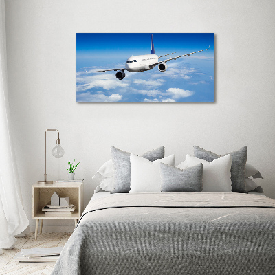 Acrylbild Fotodruck Ein Flugzeug in der Luft
