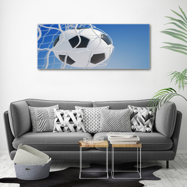 Foto auf Acryl Der Ball ist im Tor