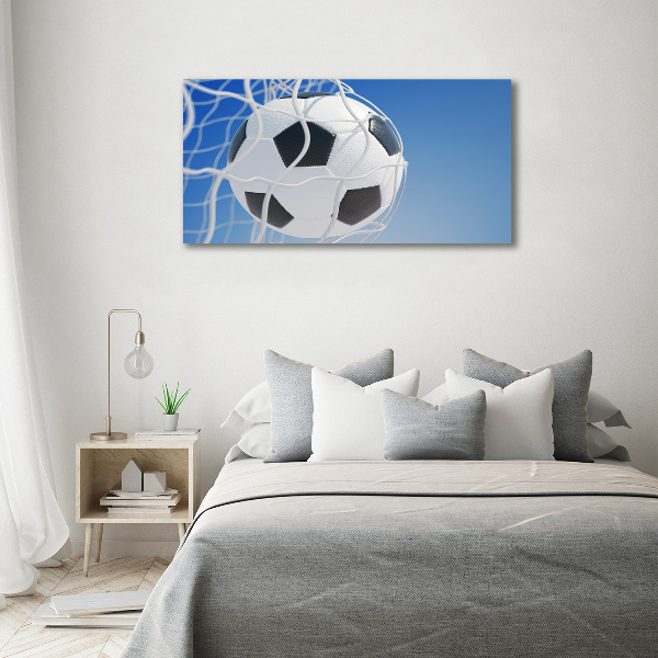 Foto auf Acryl Der Ball ist im Tor