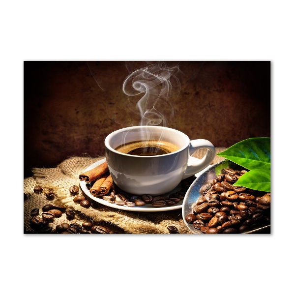 Foto auf Acryl Eine Tasse Kaffee