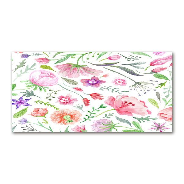 Bild auf Acrylglas Blumenmuster