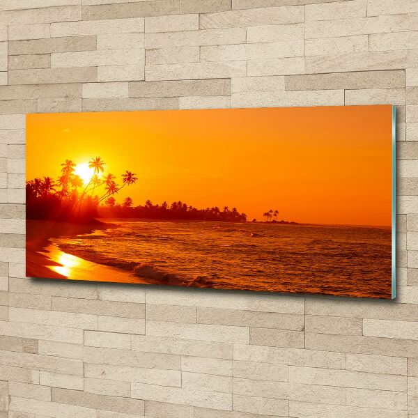 Acrylbild Fotodruck Sunset Beach