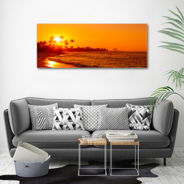 Acrylbild Fotodruck Sunset Beach