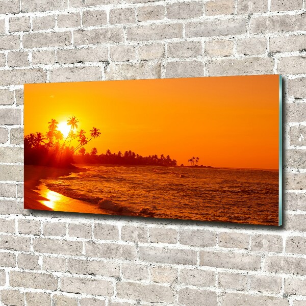 Acrylbild Fotodruck Sunset Beach